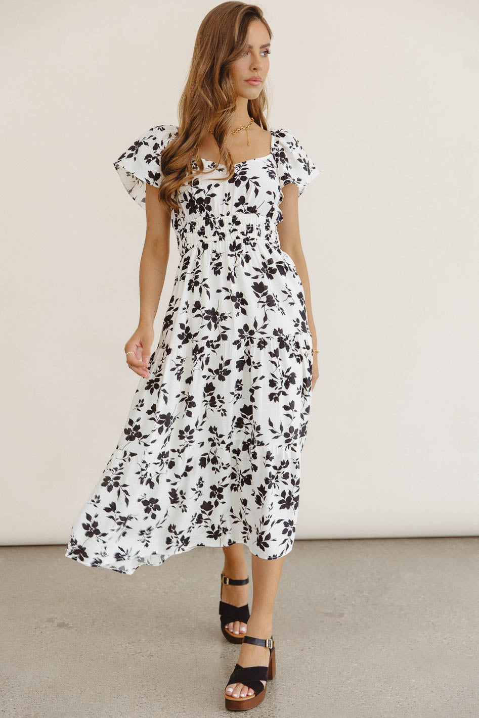 Calli Floral Midi Dress - FINAL SALE