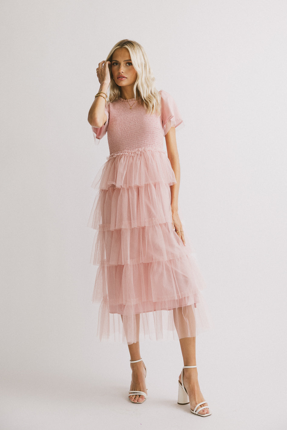 Marcella Ruffle Midi Dress - FINAL SALE