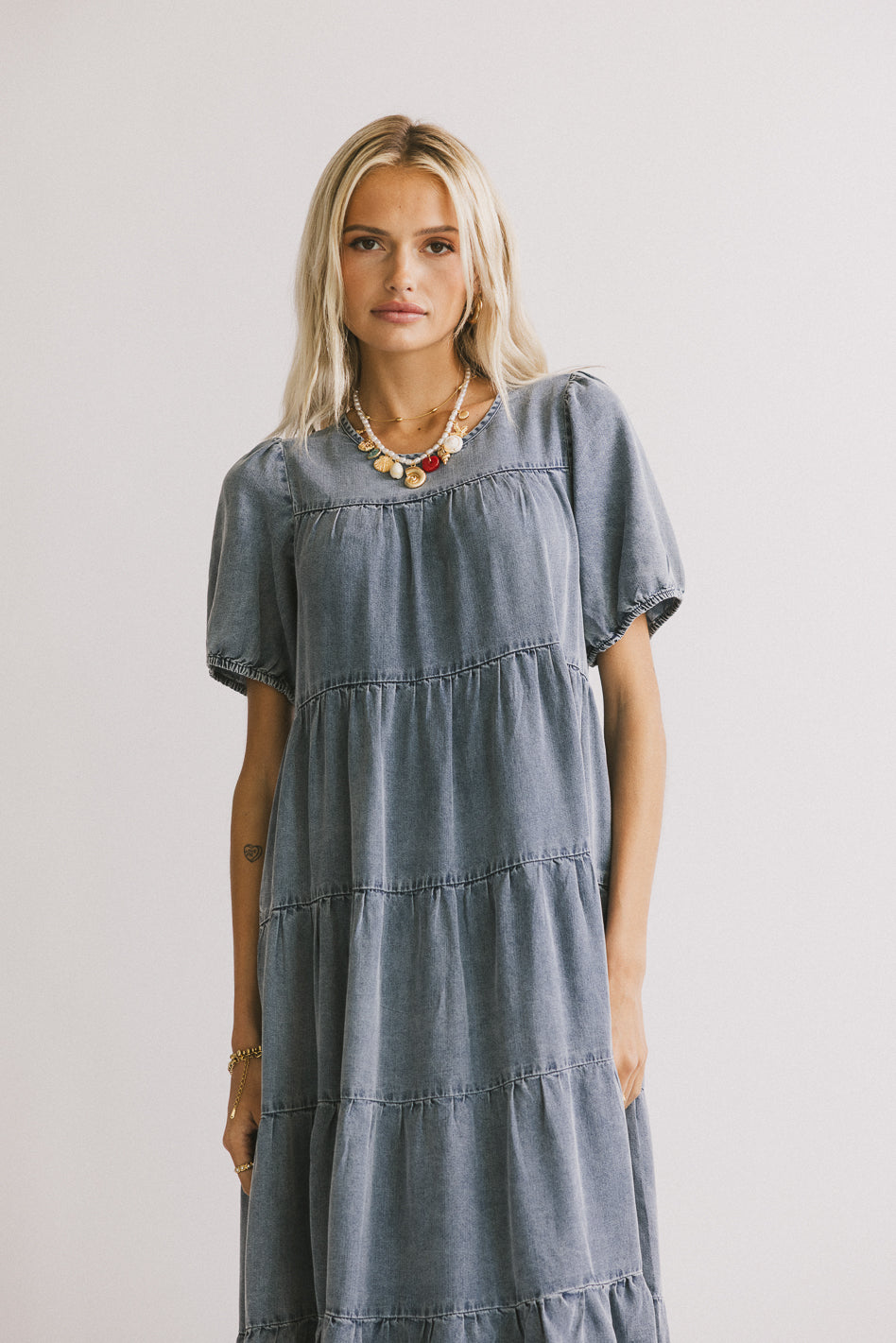 Maribel Denim Midi Dress