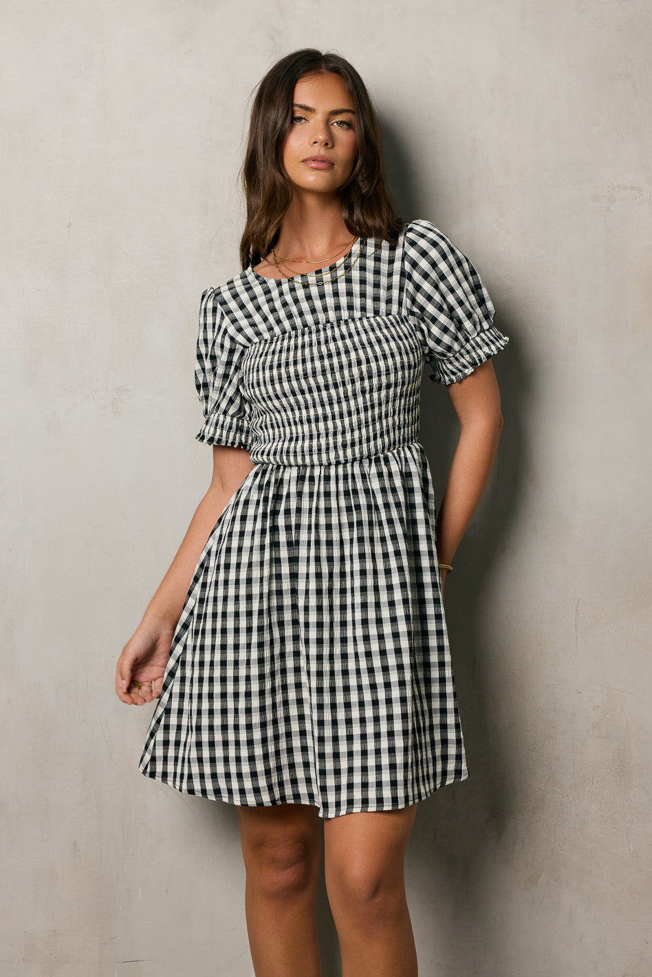 Shailee Smocked Mini Dress - FINAL SALE