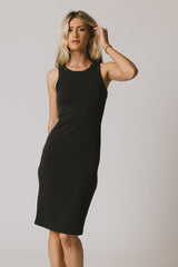 Daphne Midi Dress in Black - FINAL SALE