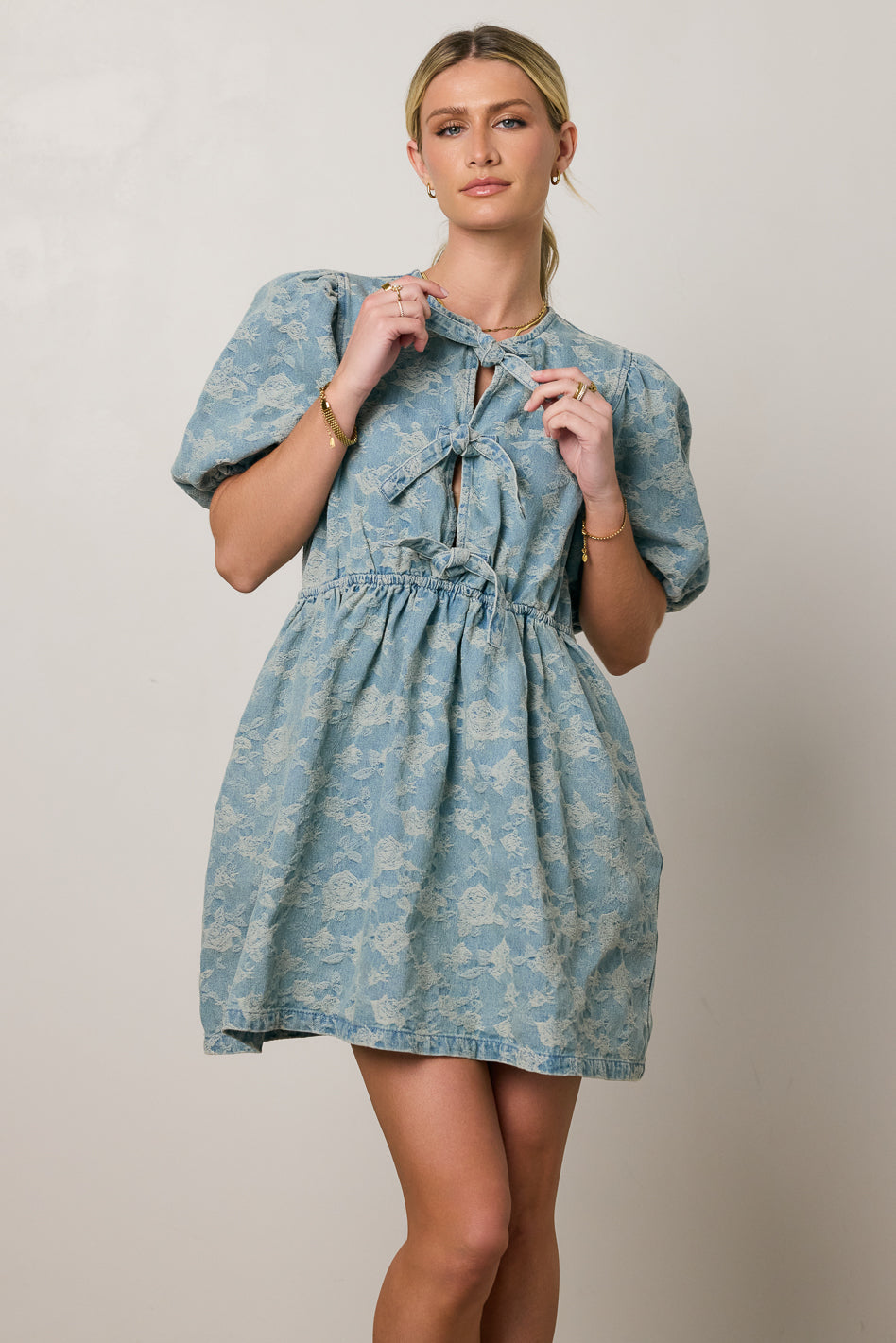 Pony Denim Mini Dress