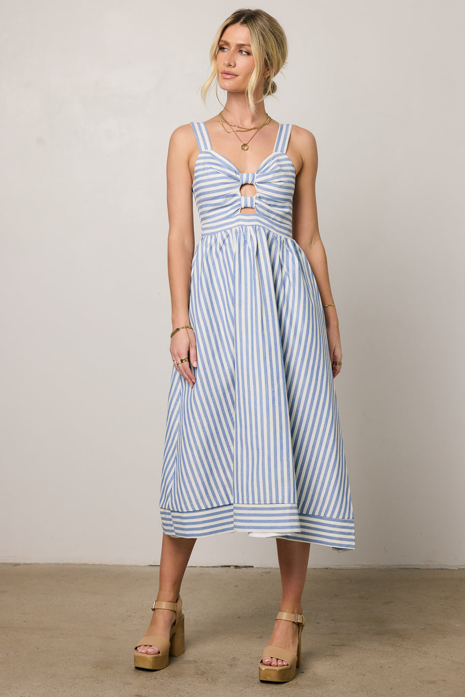Archie Striped Midi Dress - FINAL SALE