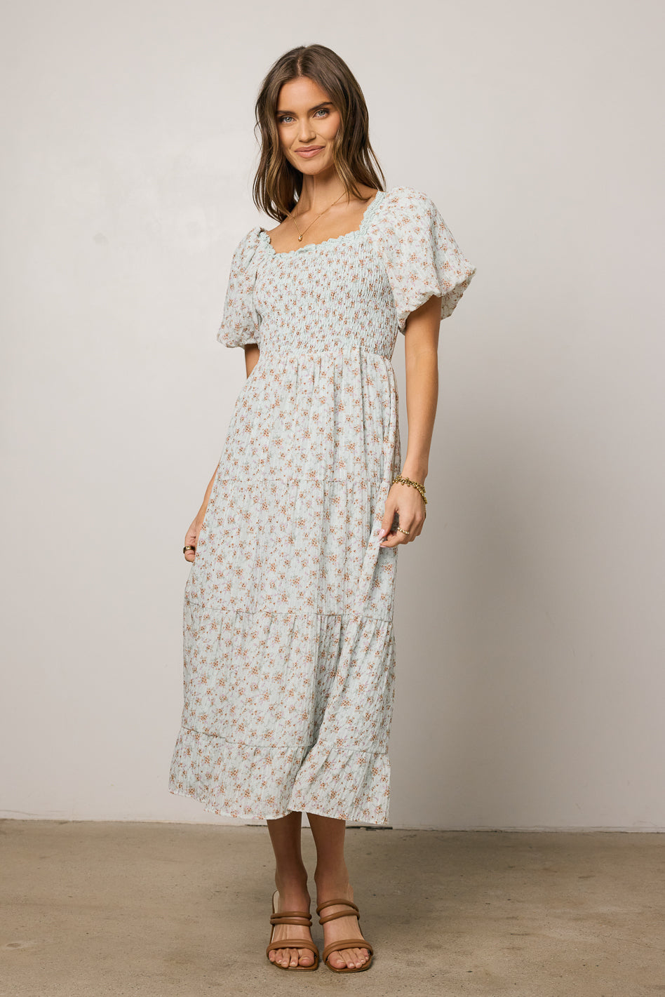 Asha Floral Midi Dress - FINAL SALE