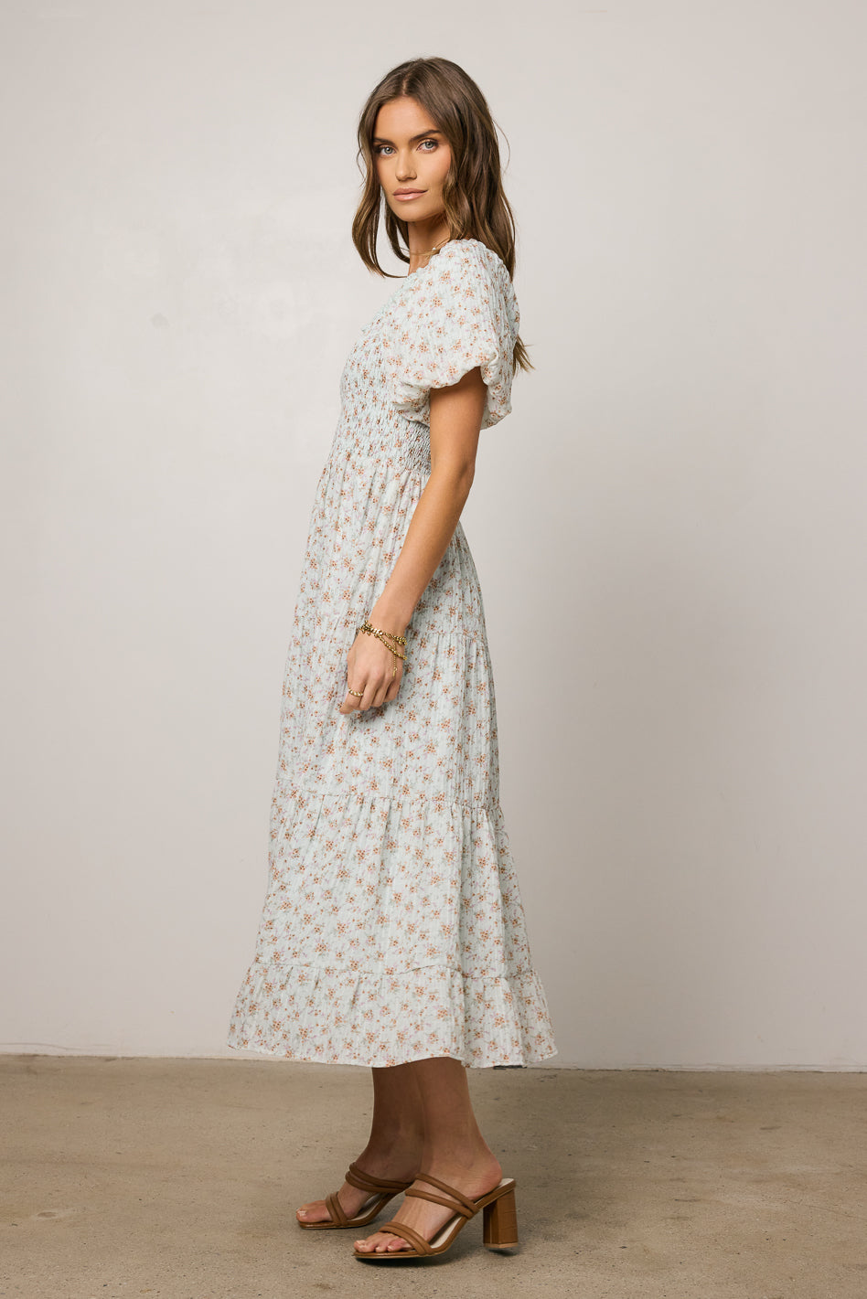 Asha Floral Midi Dress - FINAL SALE