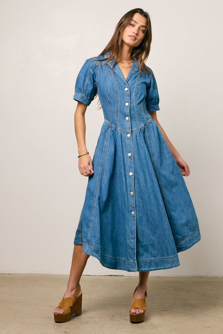 Mylie Denim Maxi Dress