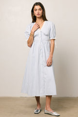 Romy Lace Trim Midi Dress