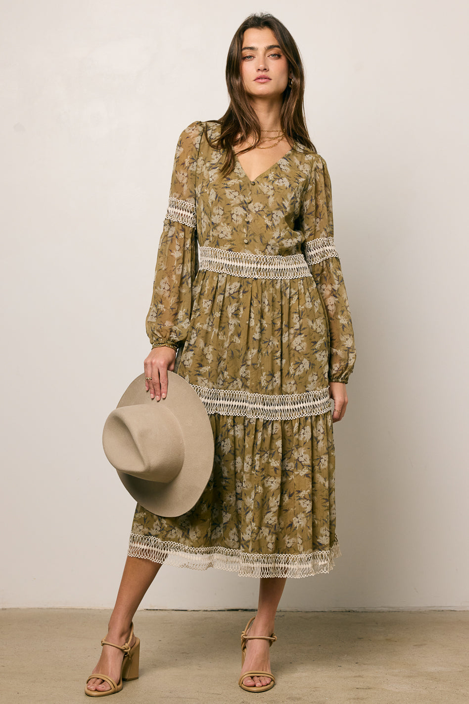 Suzan Floral Midi Dress - FINAL SALE