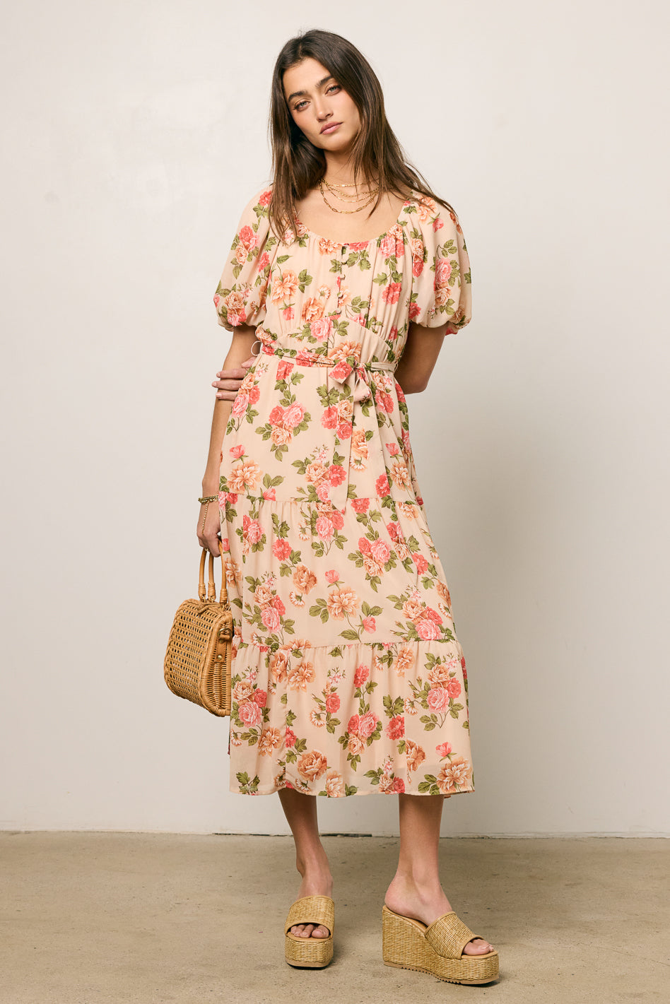 Patricia Floral Midi Dress - FINAL SALE