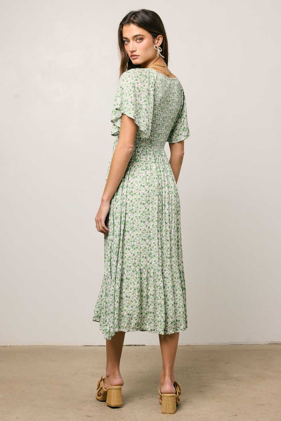 Lily Smocked Midi Dress - FINAL SALE
