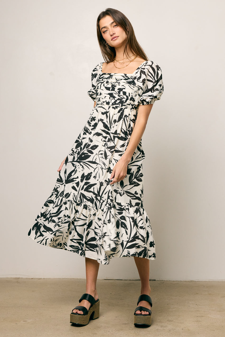 Dorris Pleated Midi Dress - FINAL SALE