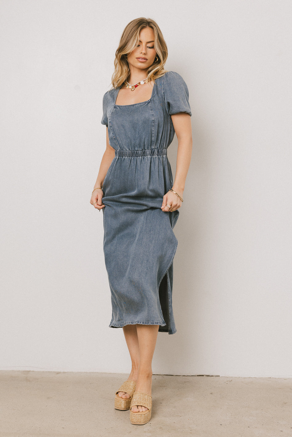 Gael Denim Maxi Dress - FINAL SALE