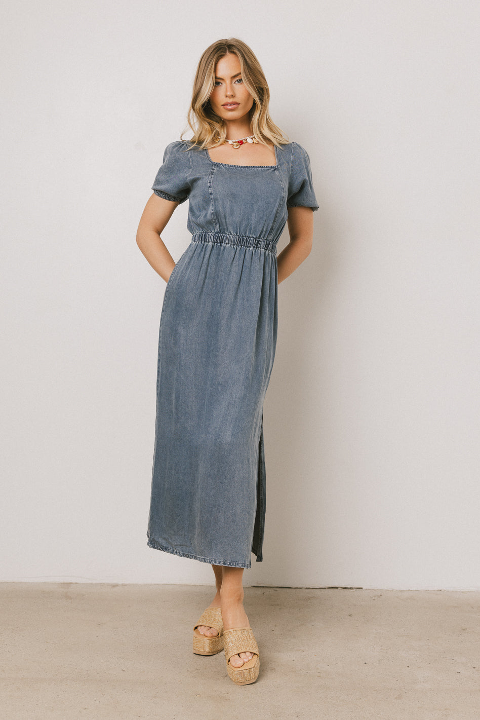 Gael Denim Maxi Dress - FINAL SALE