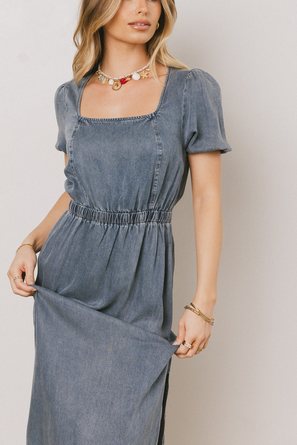 Gael Denim Maxi Dress - FINAL SALE