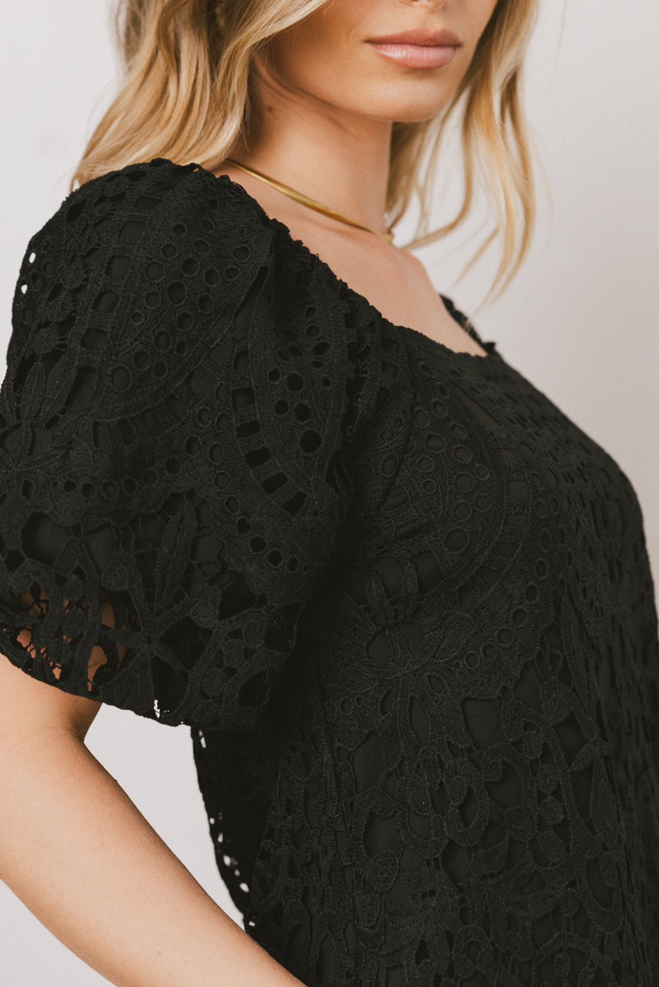 Antoine Eyelet Lace Dress