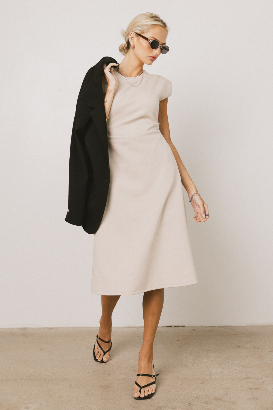 Kyra Midi Dress in Khaki - FINAL SALE