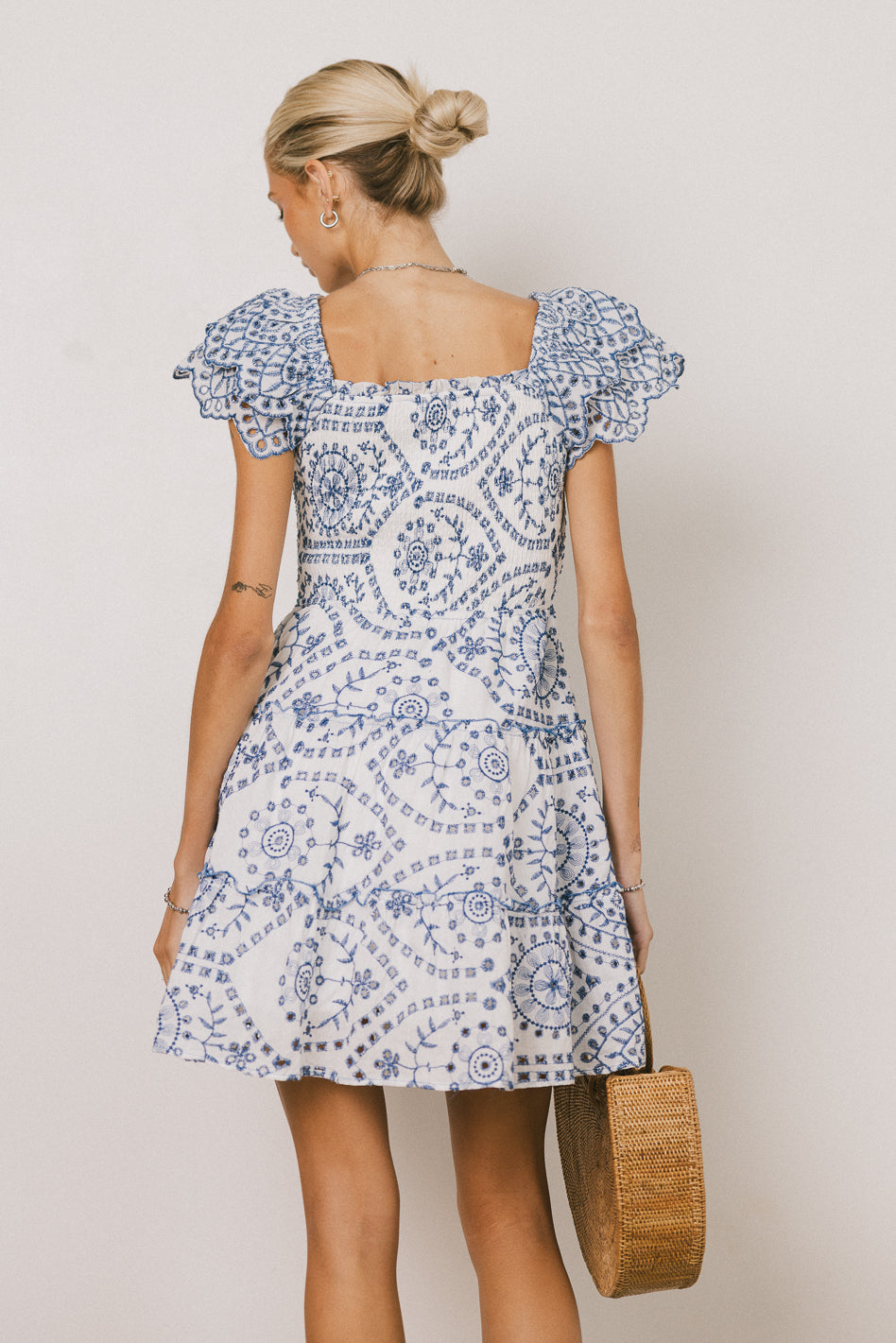 Stella Embroidered Mini Dress - FINAL SALE