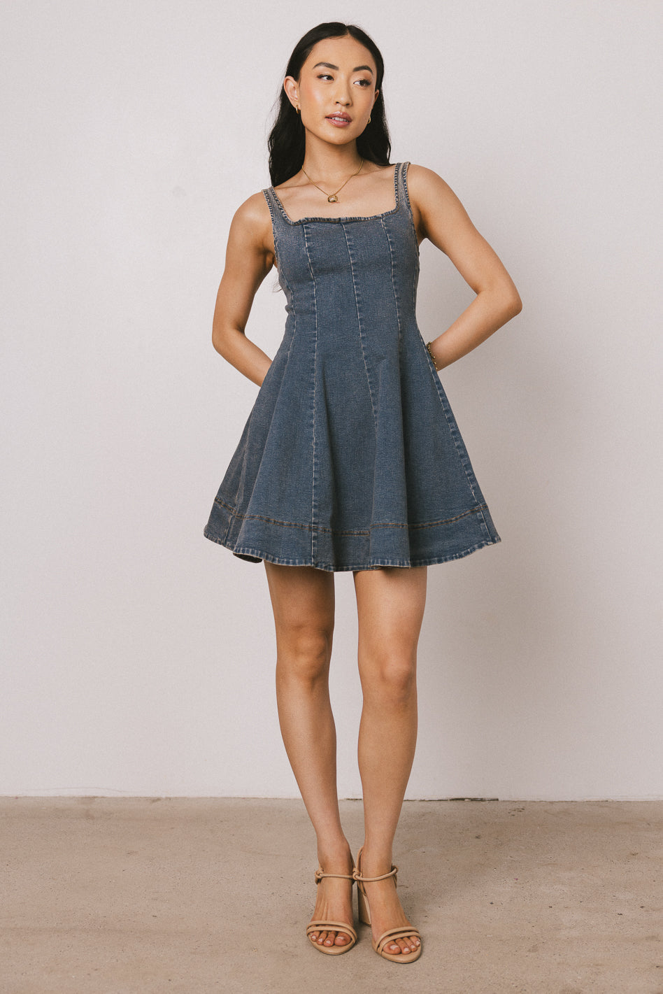 Bennett Denim Mini Dress - FINAL SALE