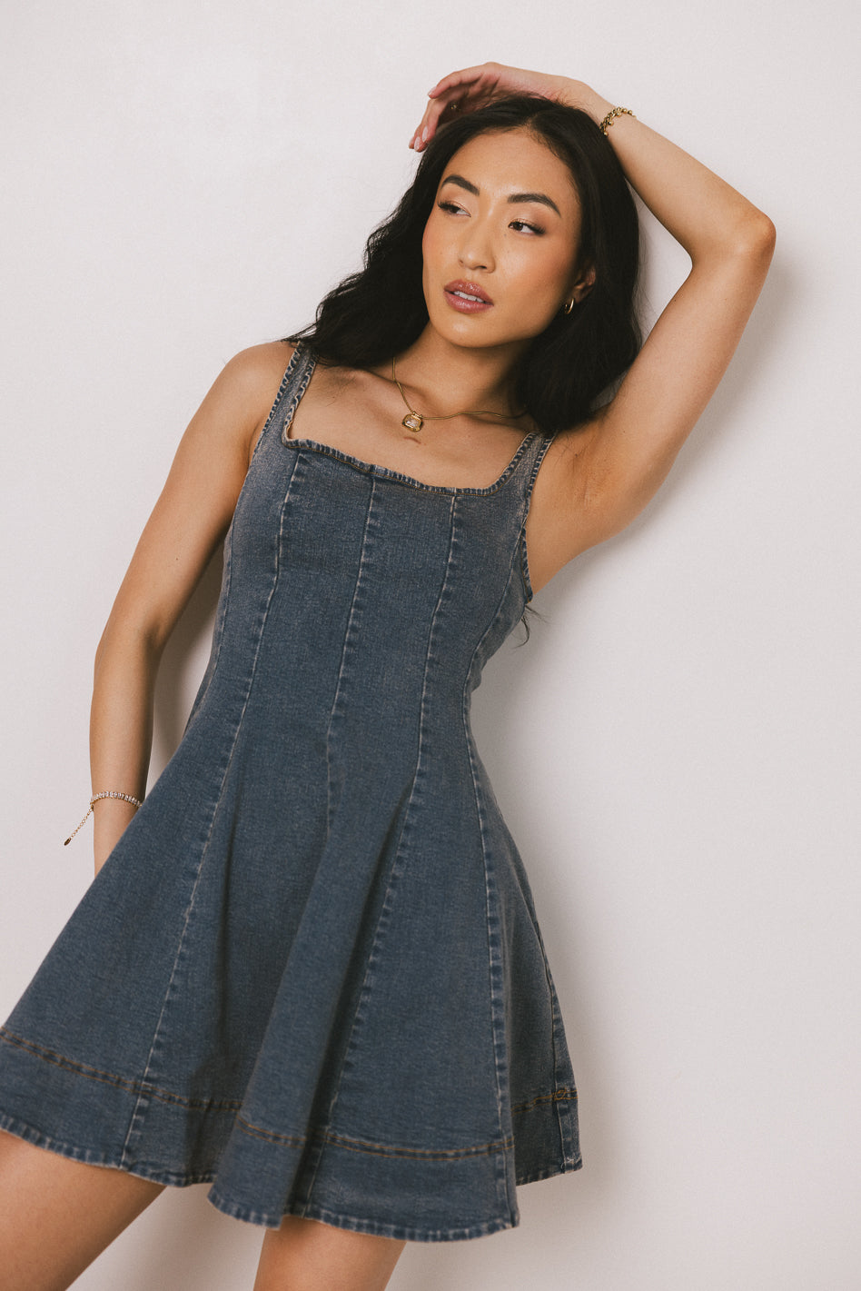 Bennett Denim Mini Dress - FINAL SALE