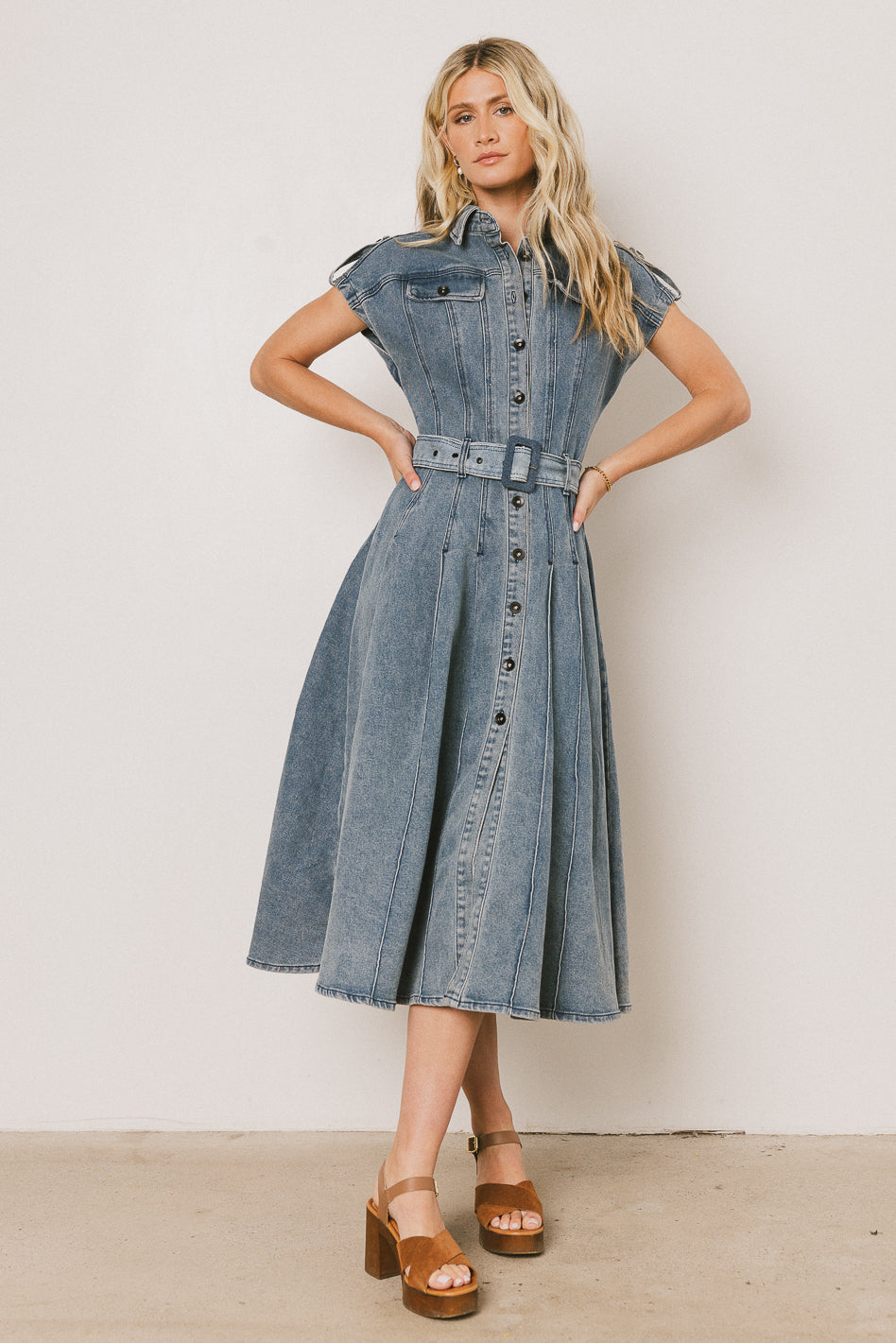Walter Denim Midi Dress