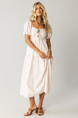 Kelsie Floral Midi Dress in Pink