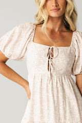 Kelsie Floral Midi Dress in Pink