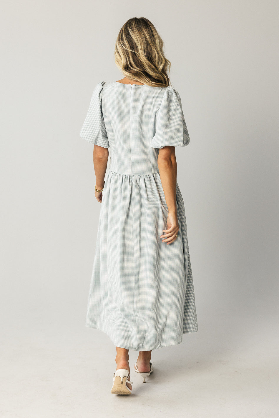 Elyse Gingham Maxi Dress