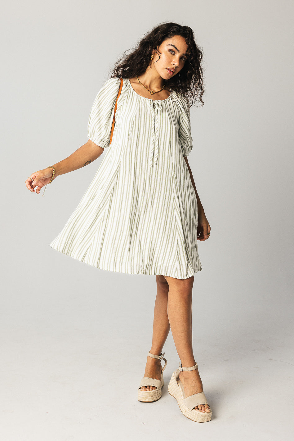 Jenny Striped Babydoll Dress