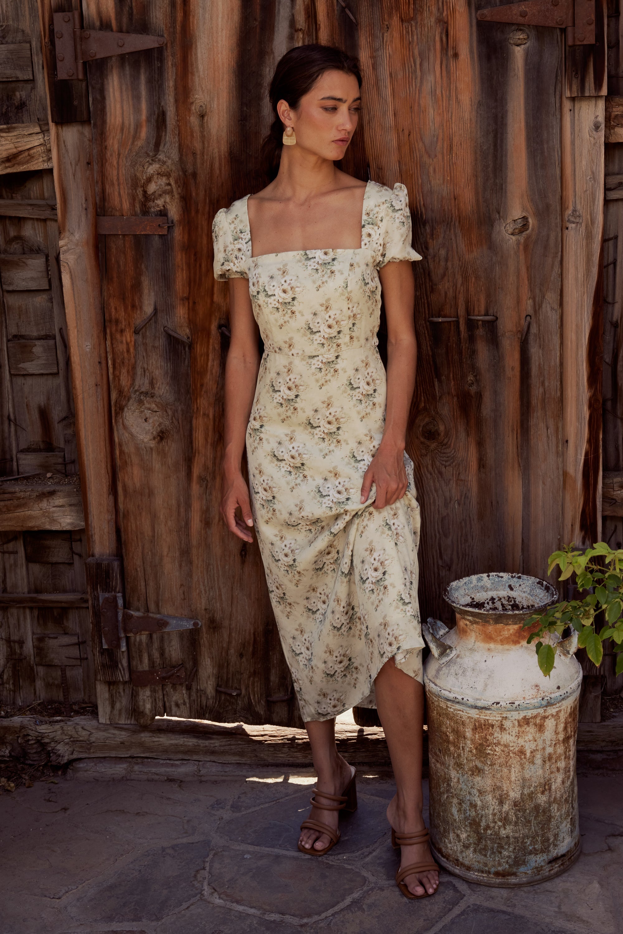 Ayden Floral Midi Dress