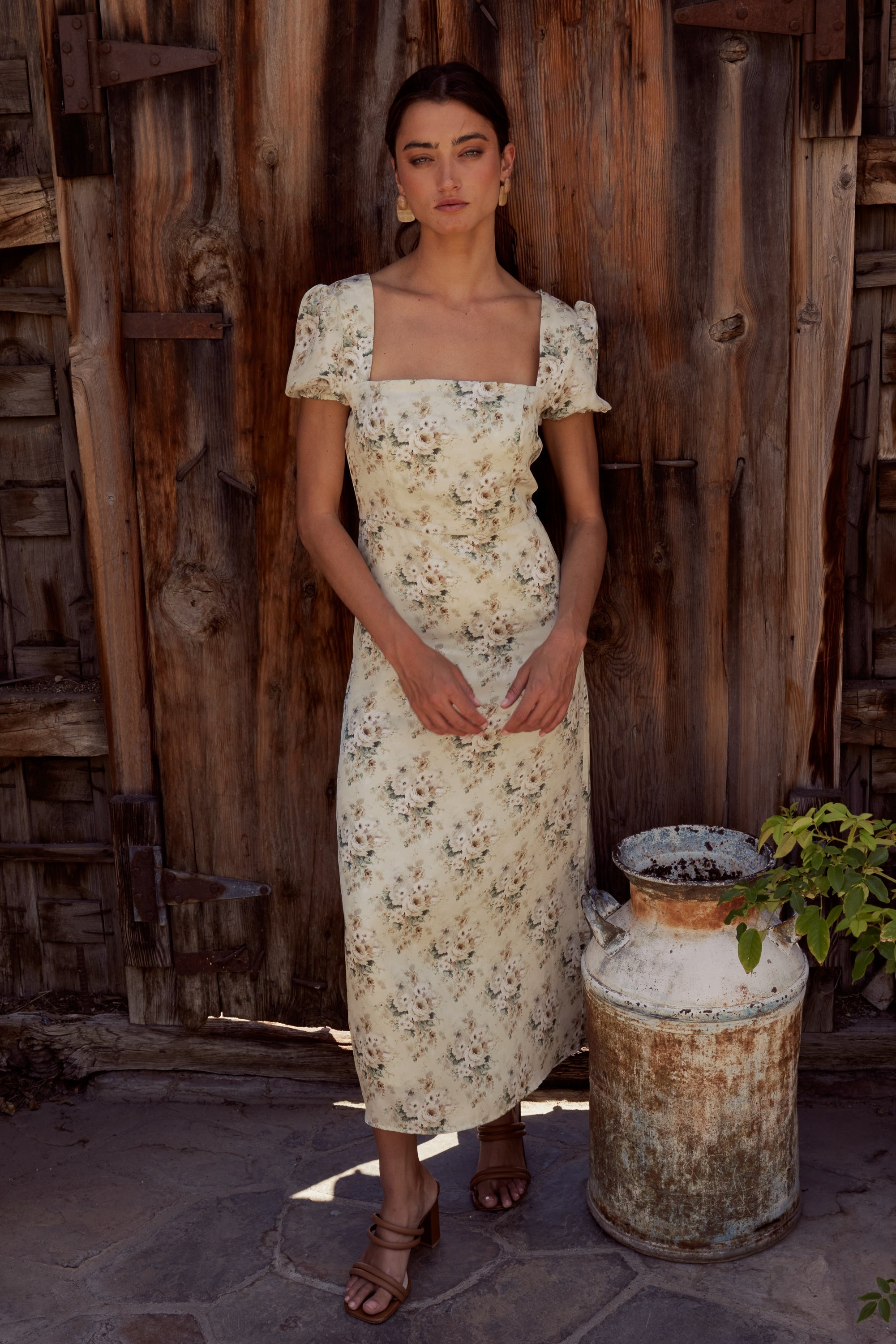 Ayden Floral Midi Dress