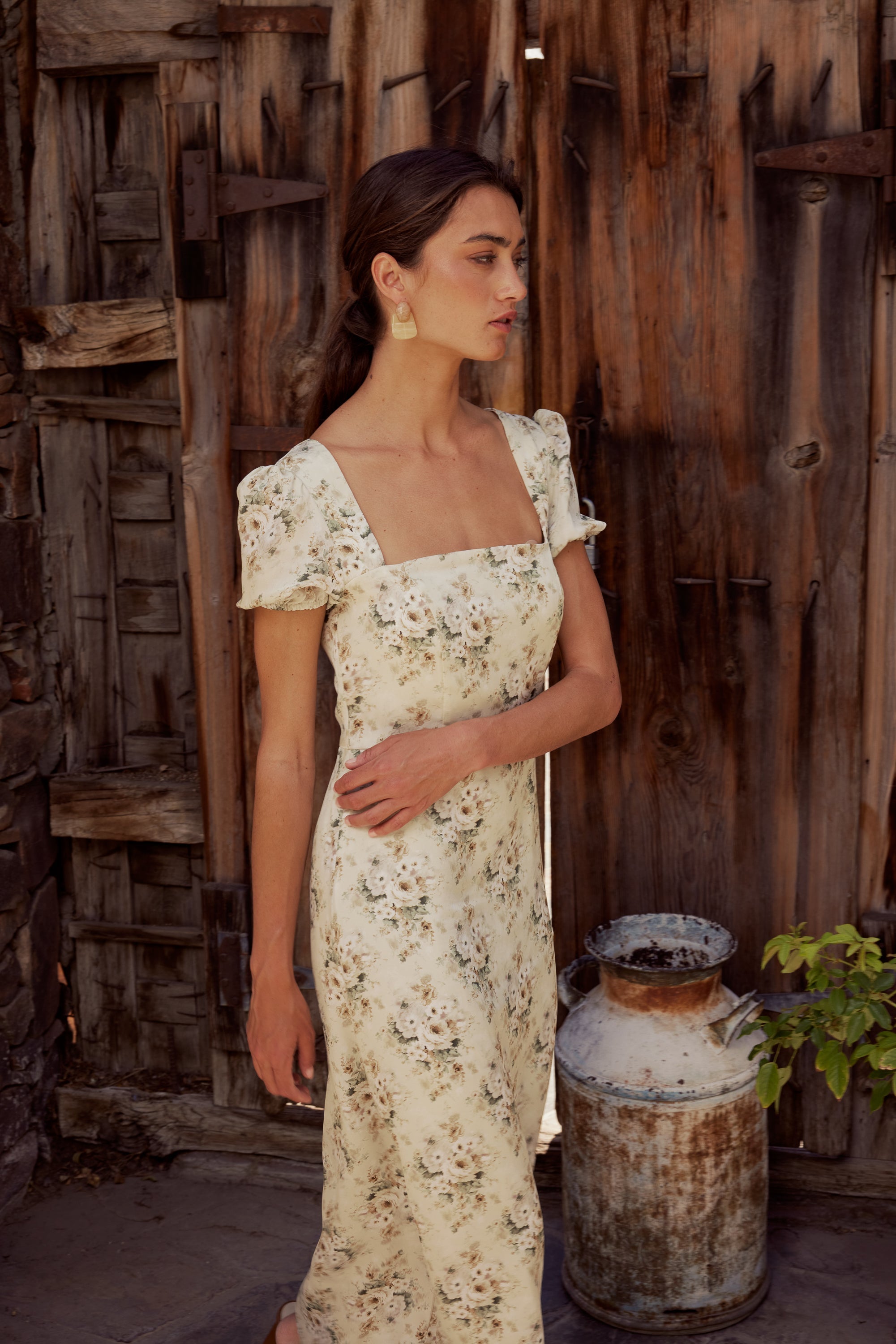 Ayden Floral Midi Dress