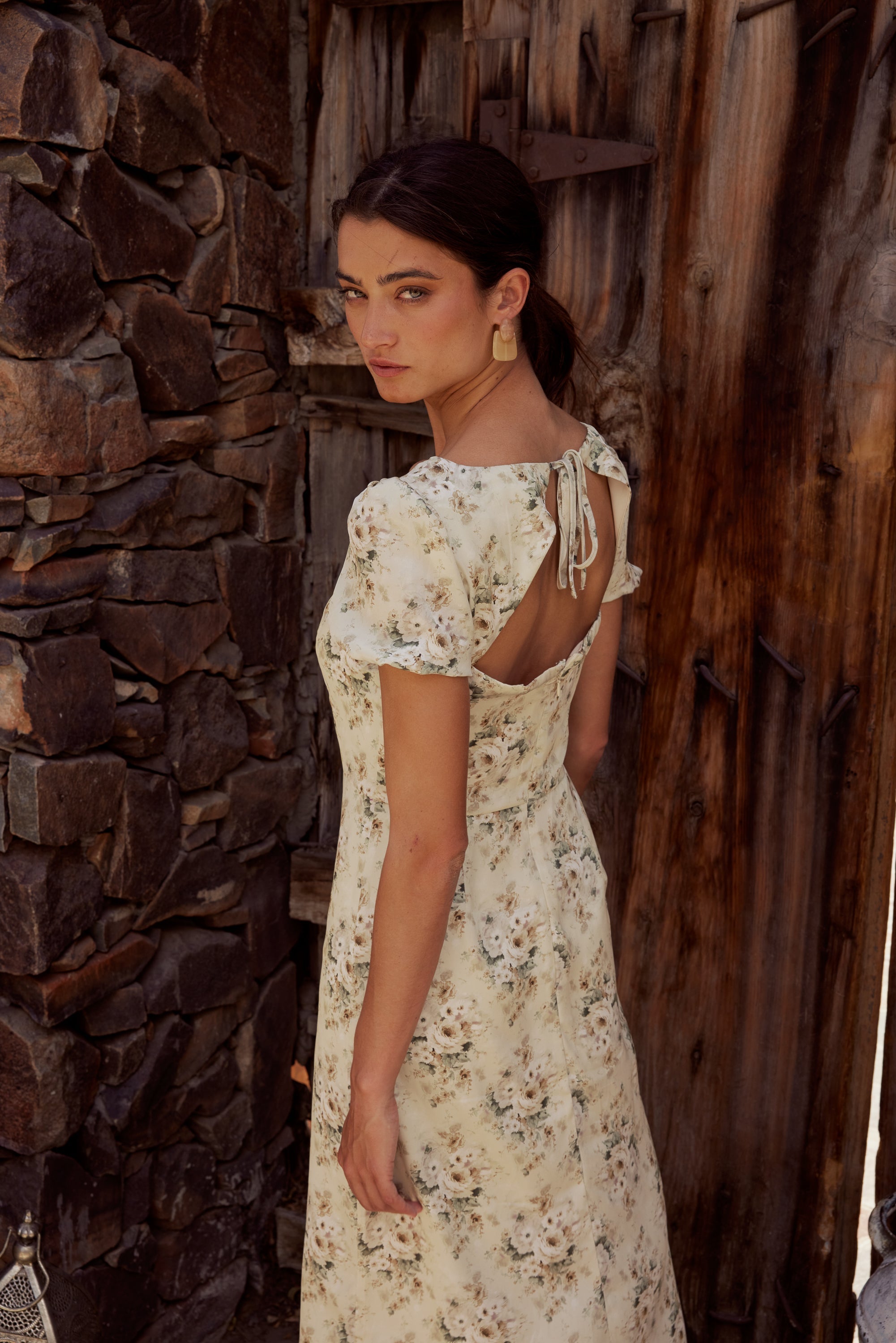 Ayden Floral Midi Dress