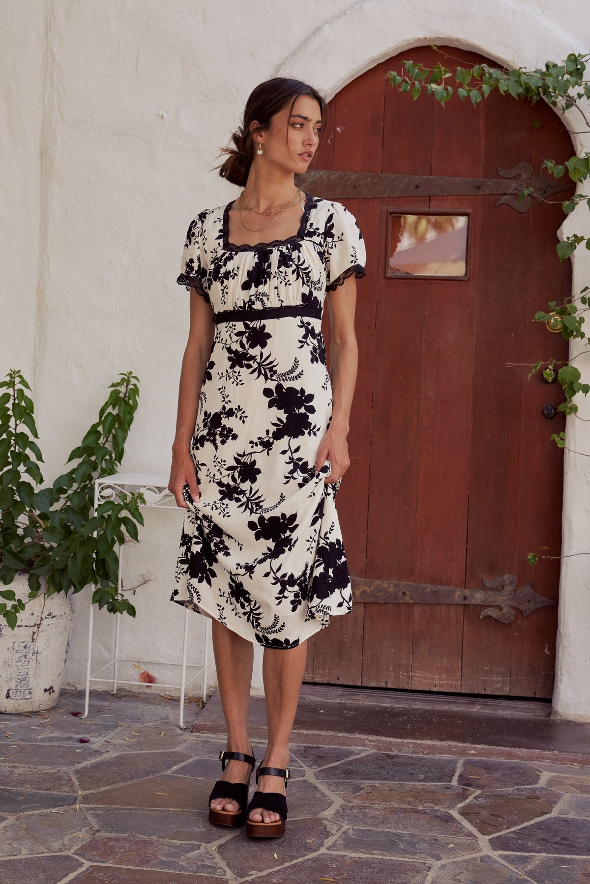 Arian Floral Midi Dress