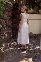 Amani Plaid Maxi Dress