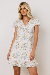 Leo Lace Trim Mini Dress