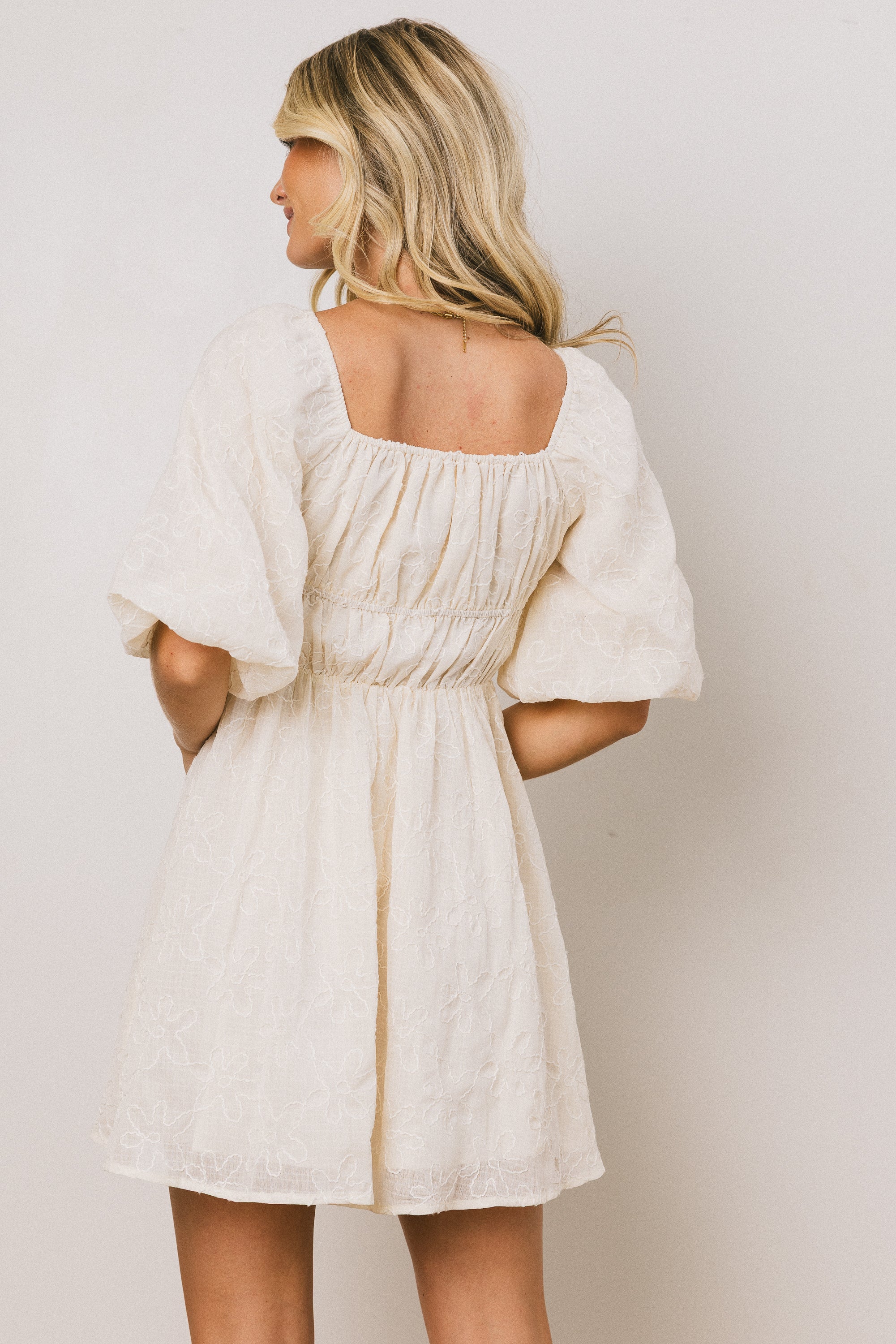 Parker Embroidered Mini Dress