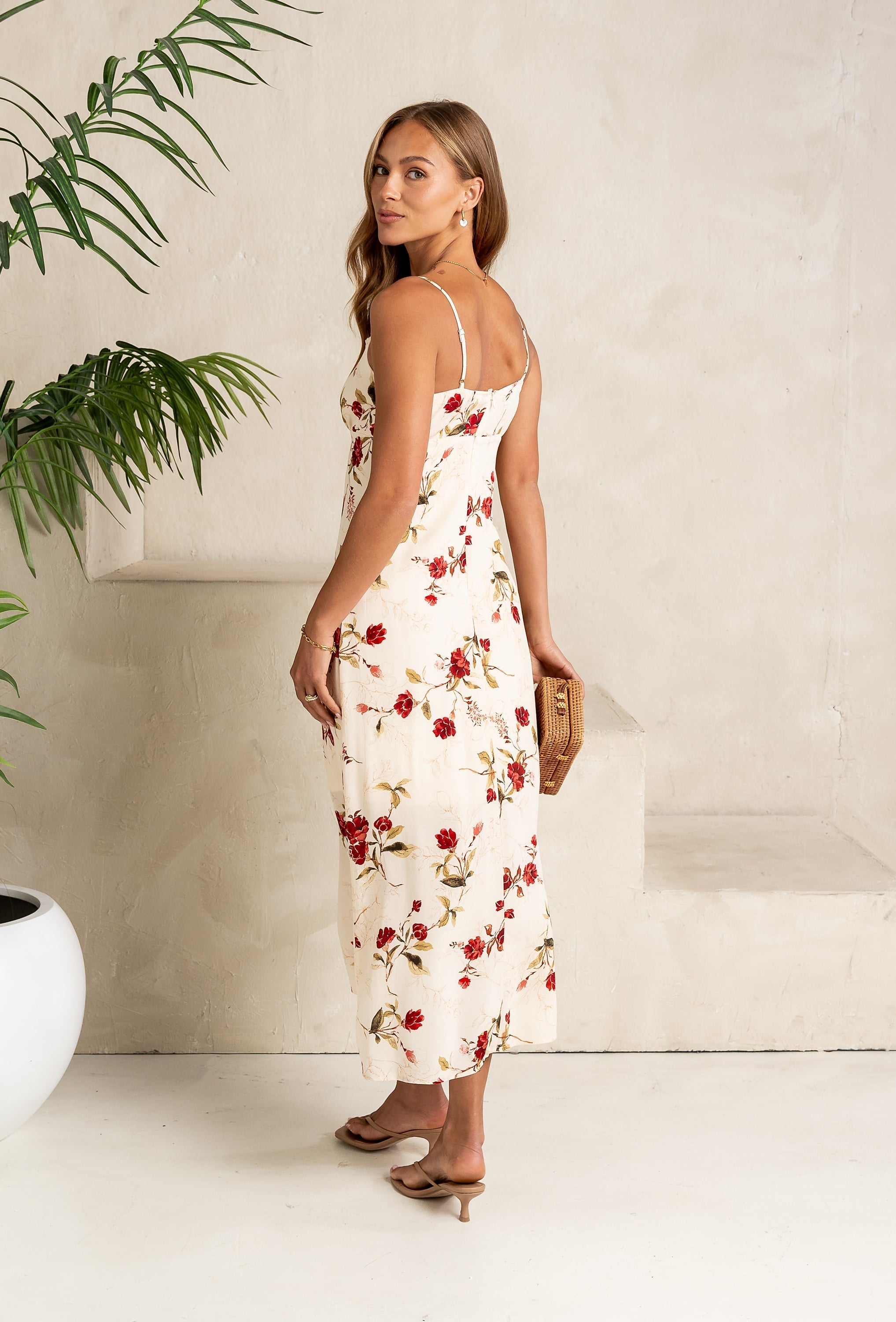 Faith Floral Midi Dress