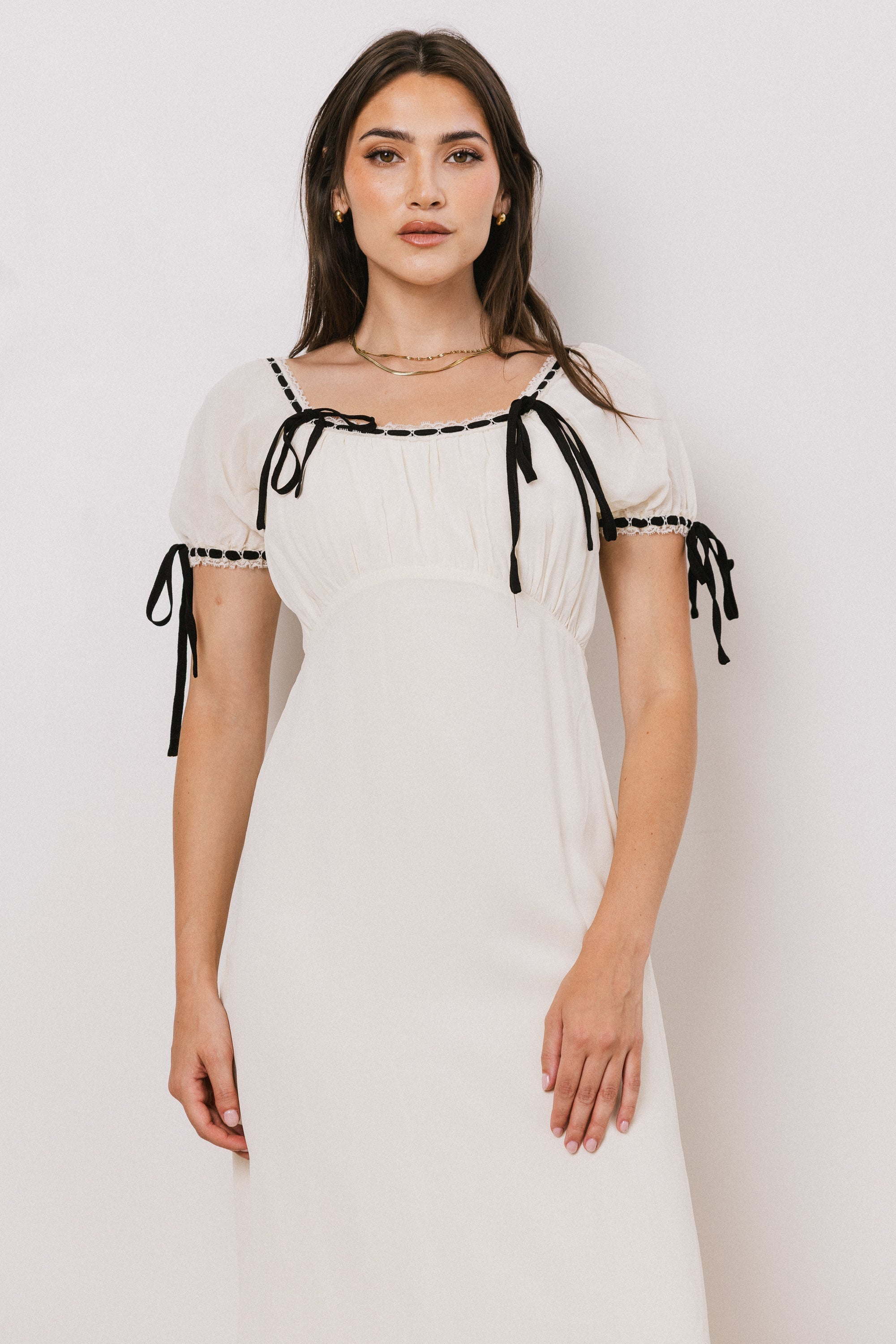 Quincy Lace Trim Midi Dress
