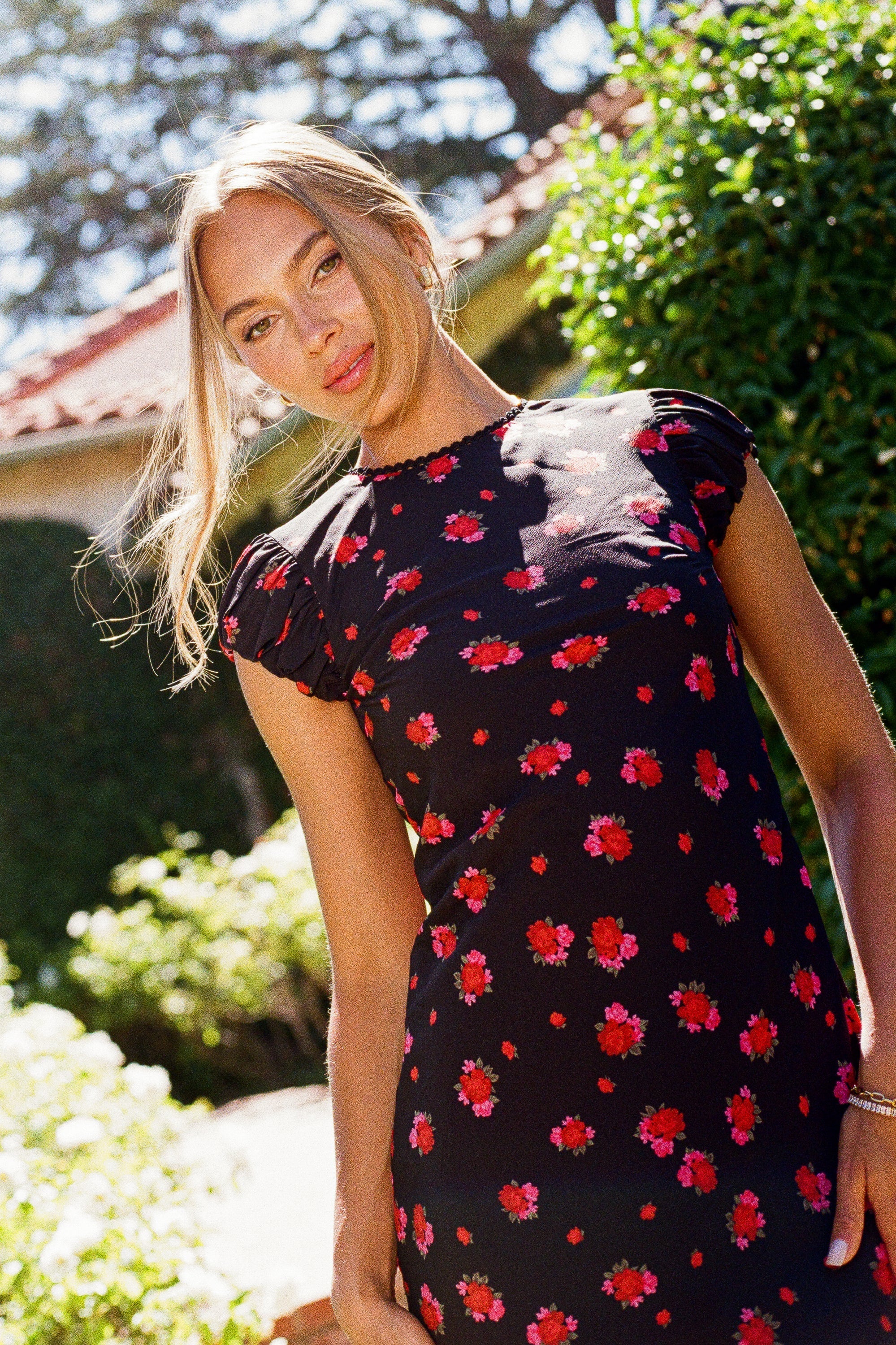 Ellianna Floral Maxi Dress in Black