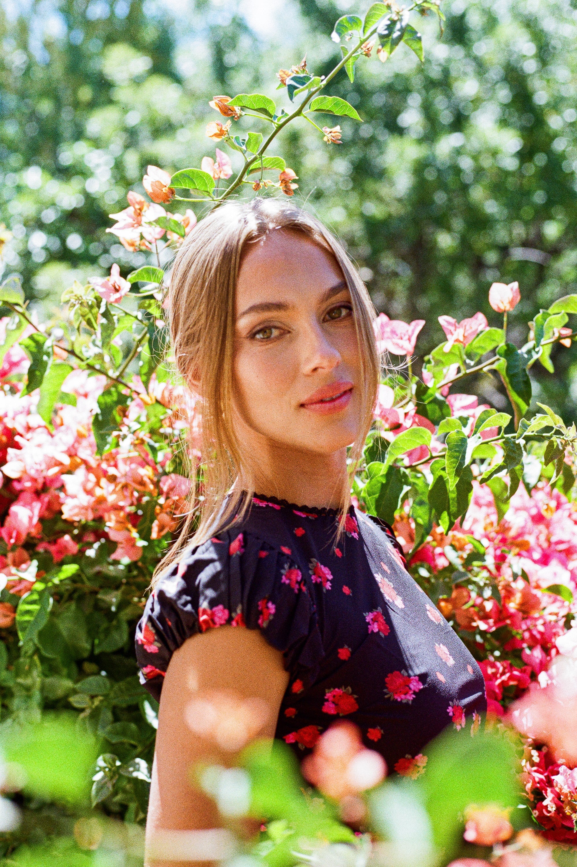 Ellianna Floral Maxi Dress in Black