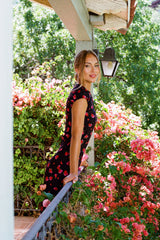 Ellianna Floral Maxi Dress in Black