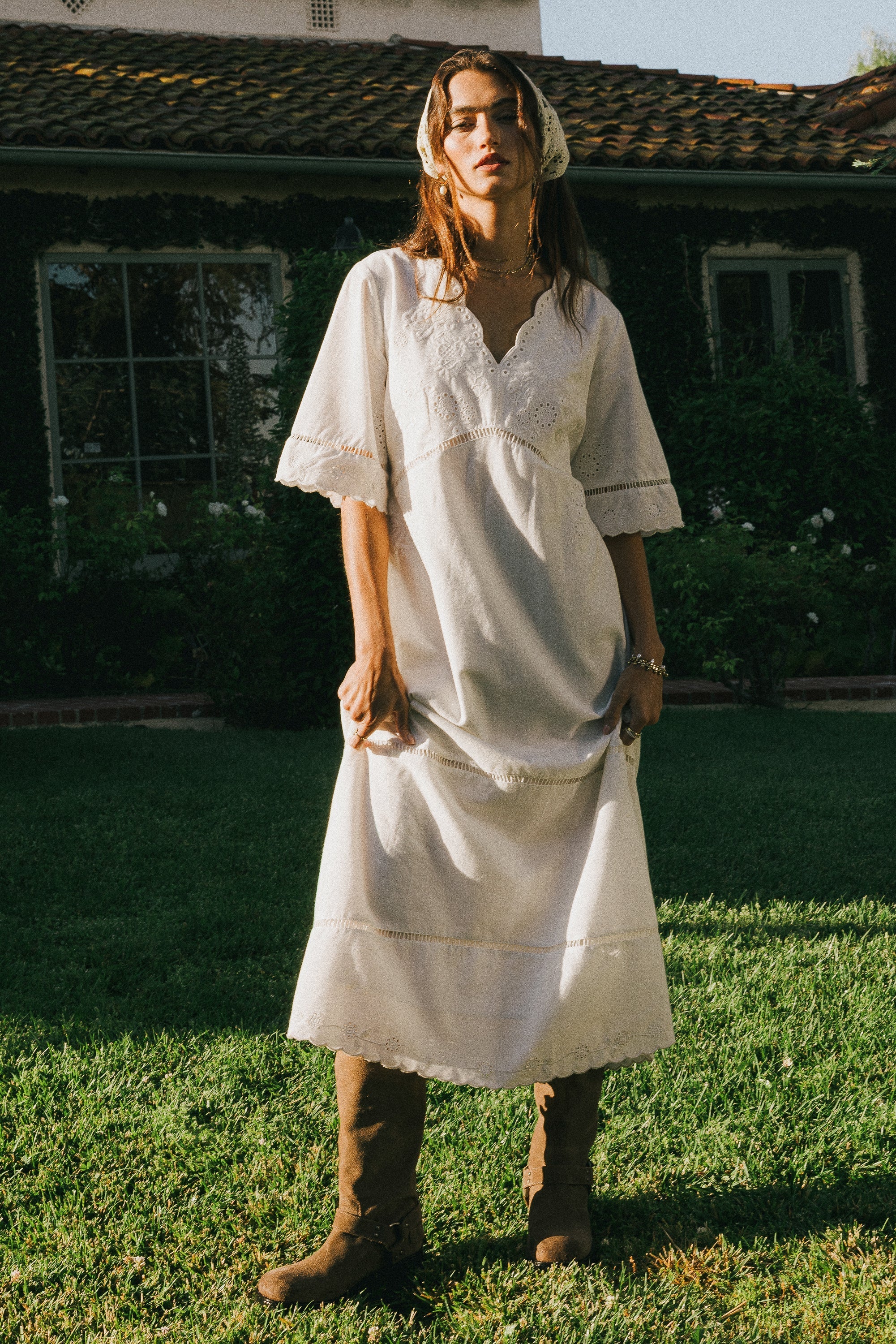 PREORDER- Paulina Embroidered Maxi Dress