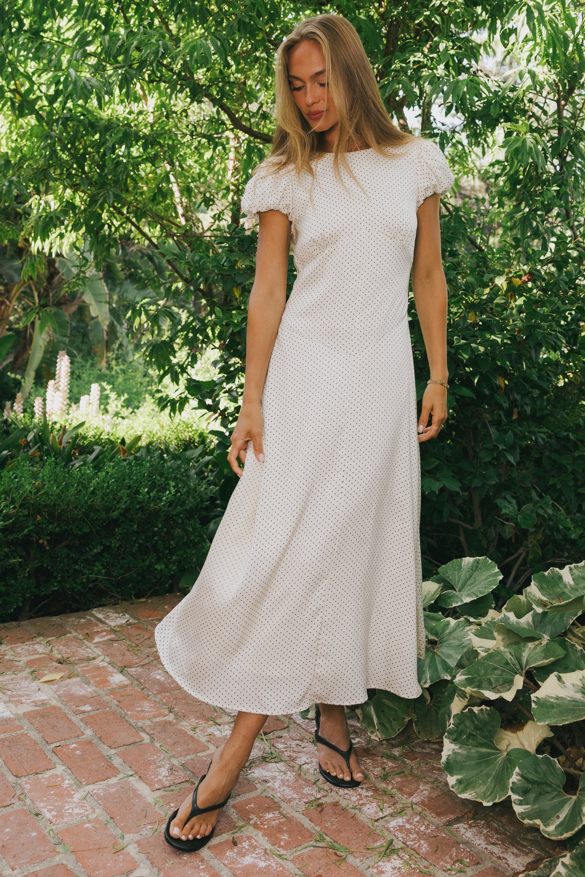 Karla Polka Dot Maxi Dress