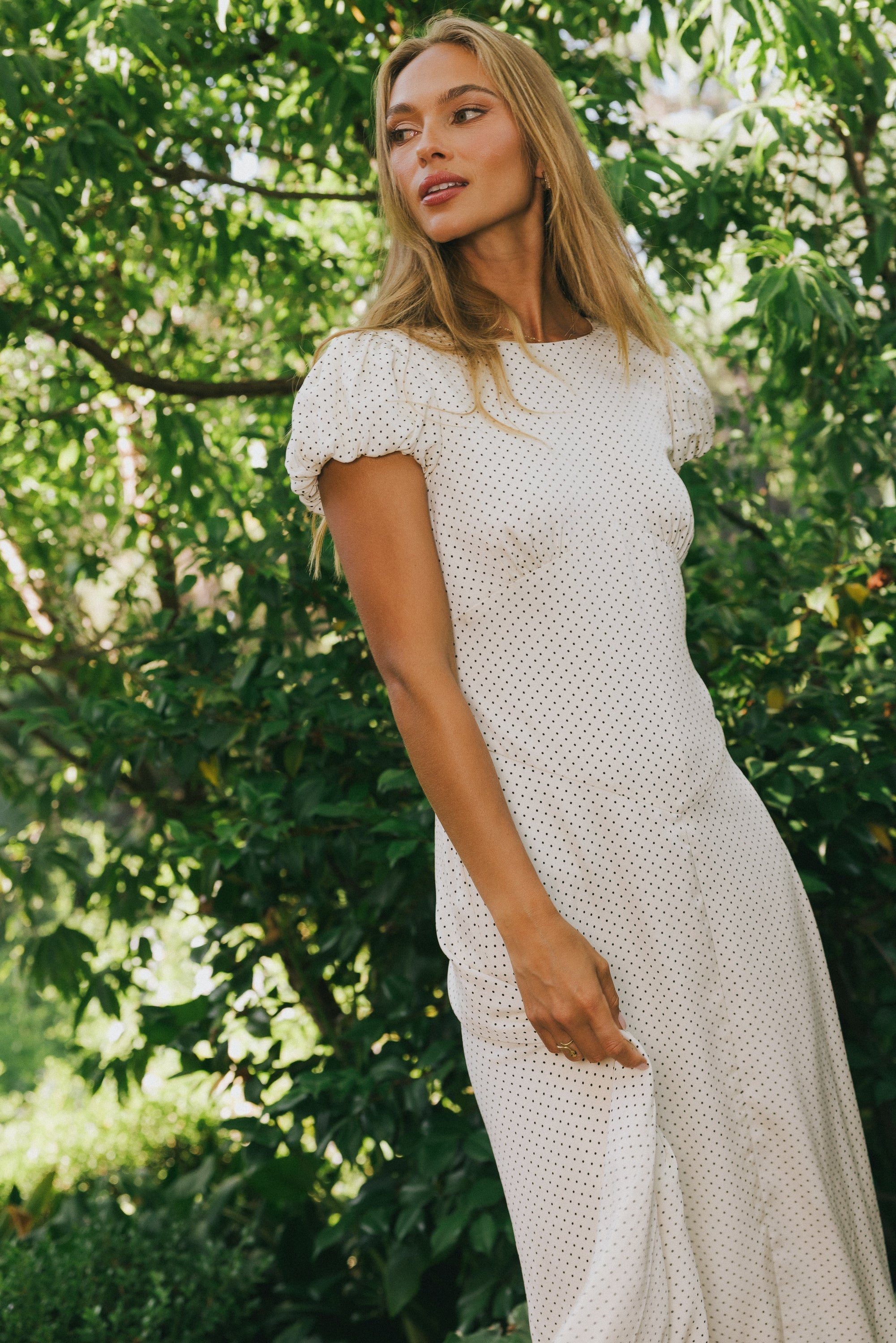 Karla Polka Dot Maxi Dress