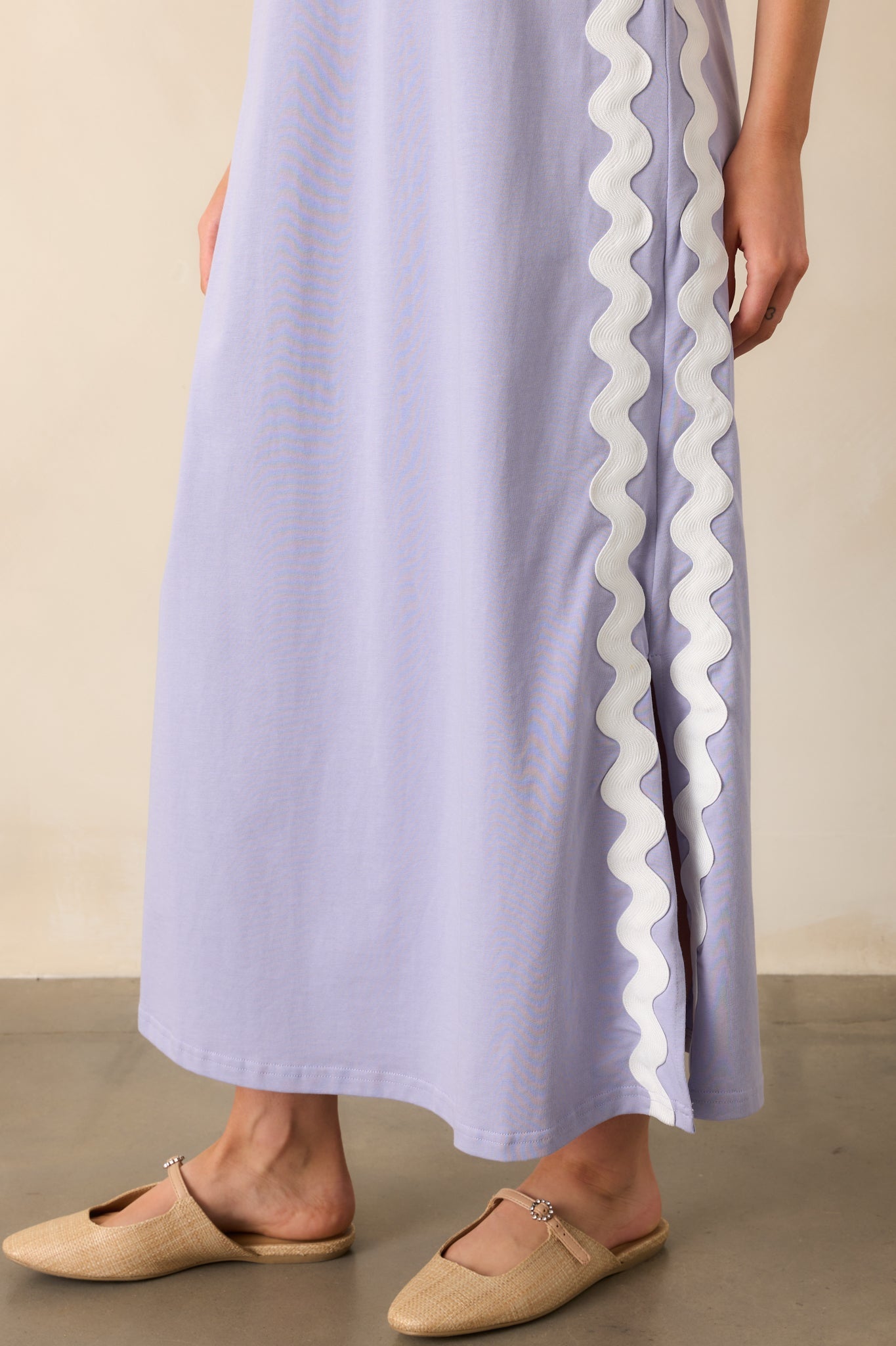Dawn Purple Heather Cotton Maxi Dress