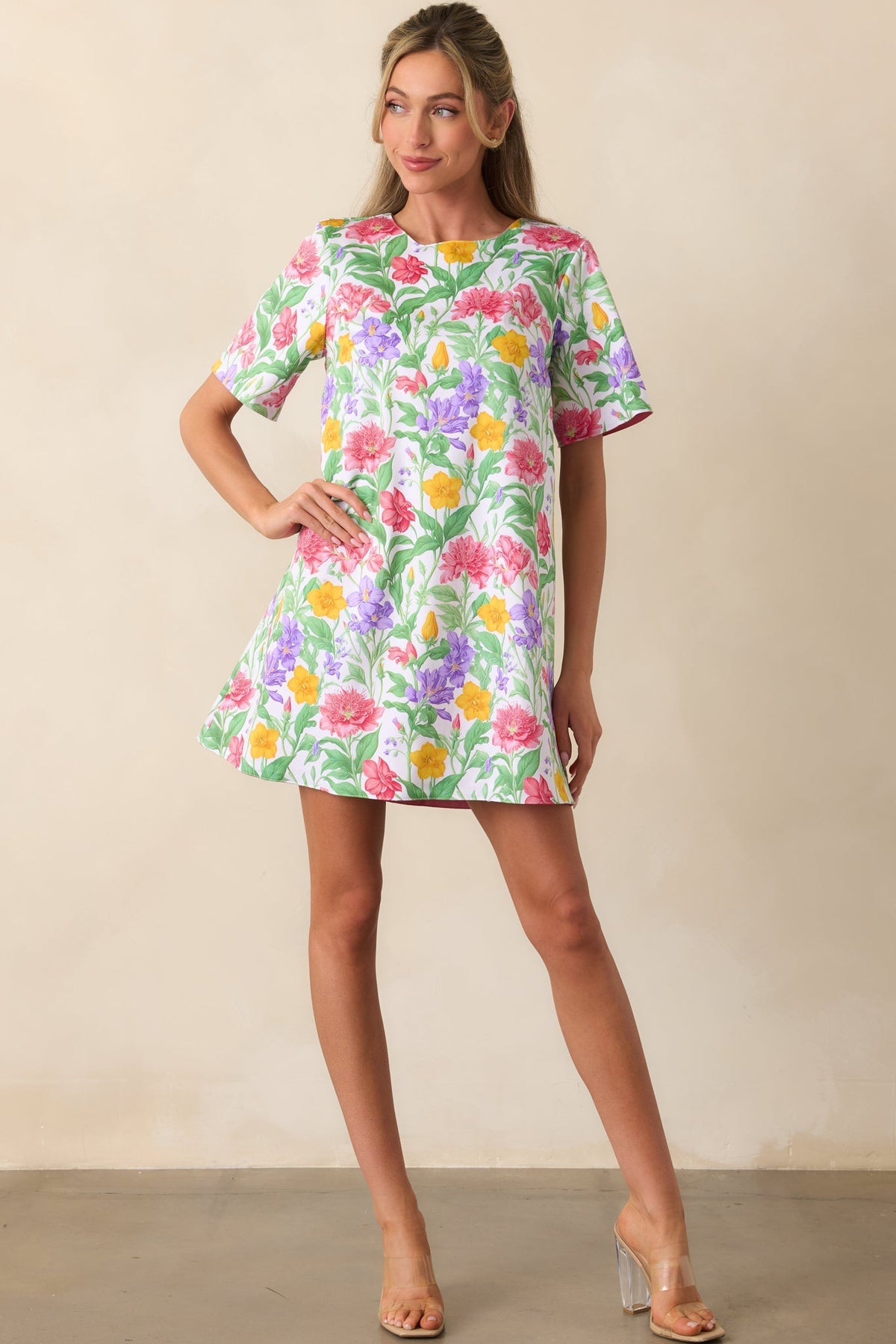 Wentworth Reversible Garden Party Floral Cotton Shift Dress