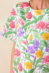 Wentworth Reversible Garden Party Floral Cotton Shift Dress