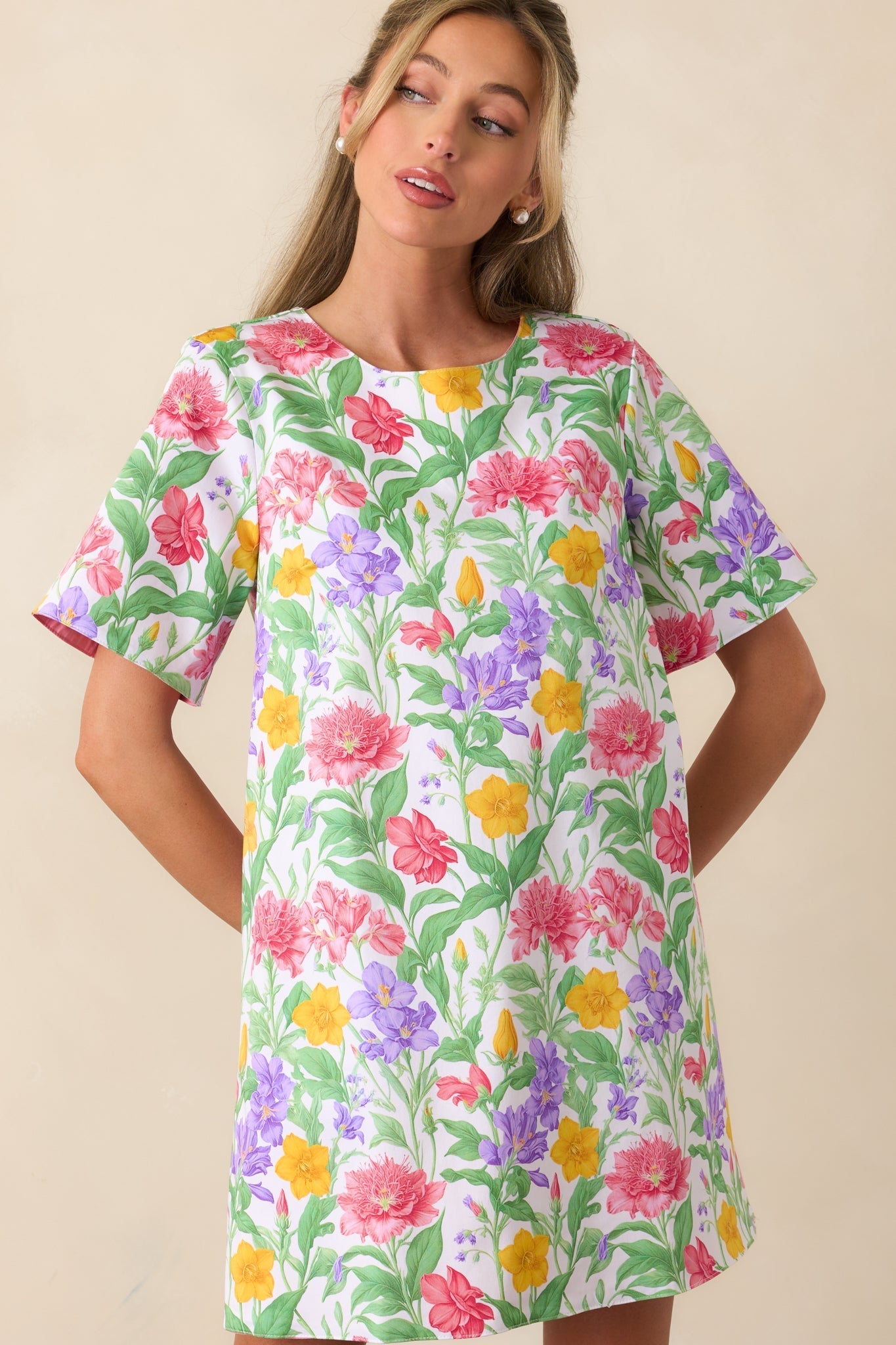 Wentworth Reversible Garden Party Floral Cotton Shift Dress