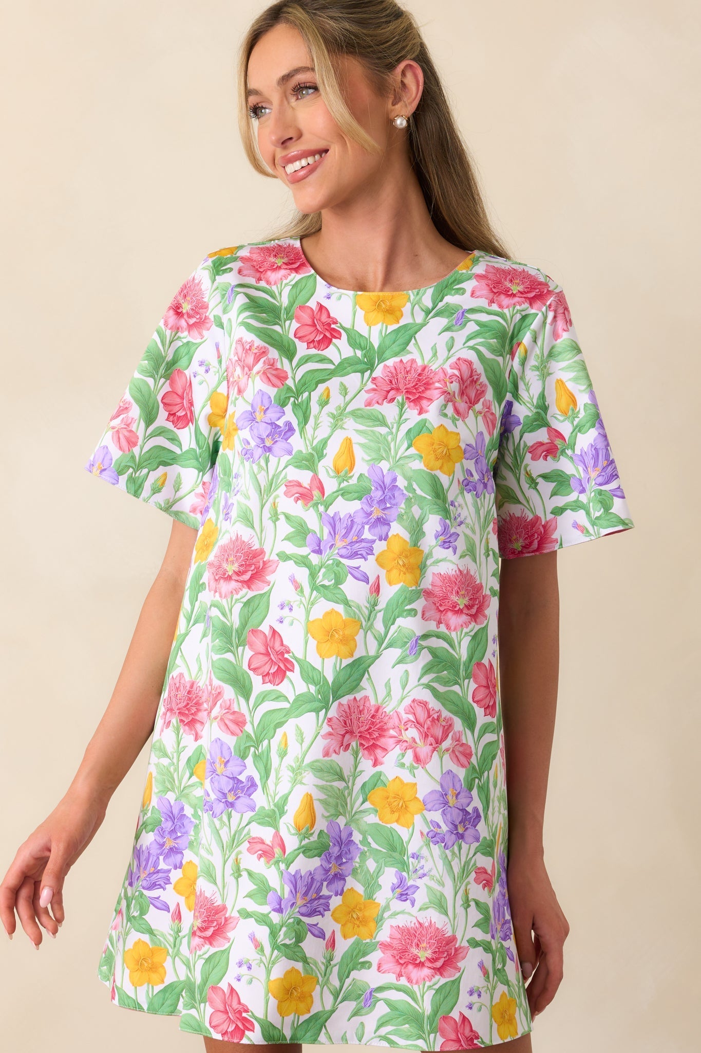 Wentworth Reversible Garden Party Floral Cotton Shift Dress