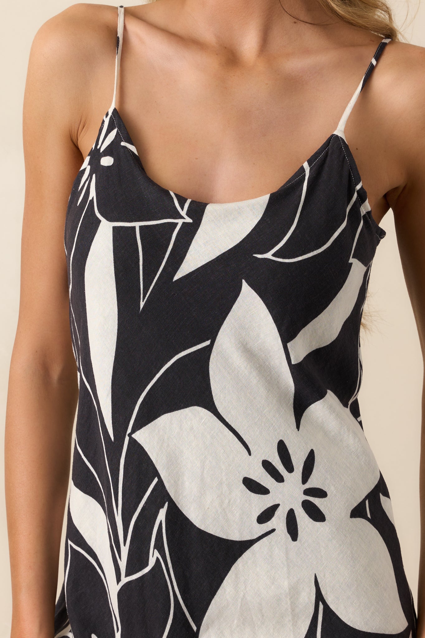 Z Supply Black Floral Cecily Madero Maxi Dress